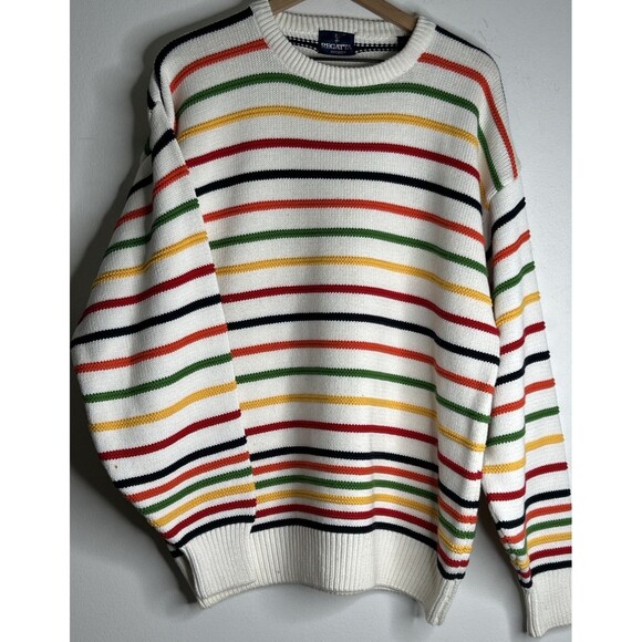Regatta Other - Vintage Regatta Sport Multicolor Striped Sweater Crew Neck Mens Large Nautical